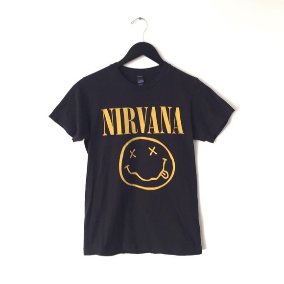 Hot Topic Tops - Nirvana Graphic Band T Shirt American Rock Tour S